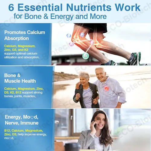 Liposomal Vitamin D3 K2 Calcium softgels OEM Manufacturer