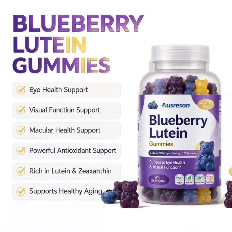 Blueberry Lutein Gummies eye health supplement Manufacturer