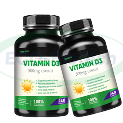 health supplement vitamin d3 capsules 60000 iu oem supplier