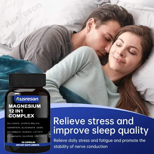 12 in1 Magnesium Complex capsules for Sleep, Muscles & Anxiety