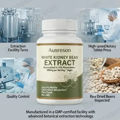 White Kidney Bean Extract tablets 6000mg OEM Manufacturer