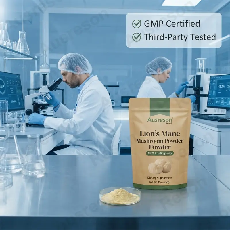 organic Lion's Mane Mushroom powder bulk Manufacturer