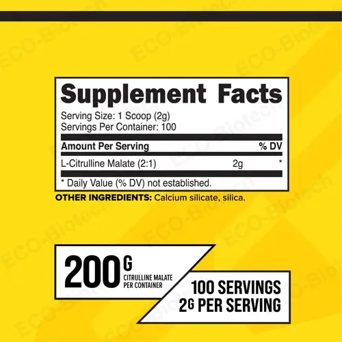 Pure citrulline malate powder bulk 1kg supplier