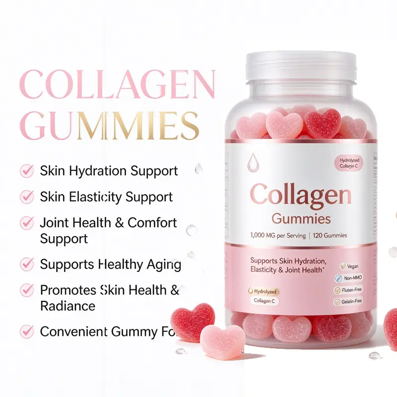 collagen gummies Hair Skin Nails Support Private Label