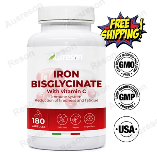 GMP Gentle Iron Bisglycinate Vitamin C capsules | Reson