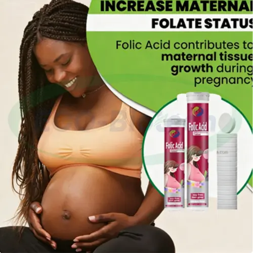 Folic Acid Effervescent Tablets 800mcg for Pregnancy & Heart Health