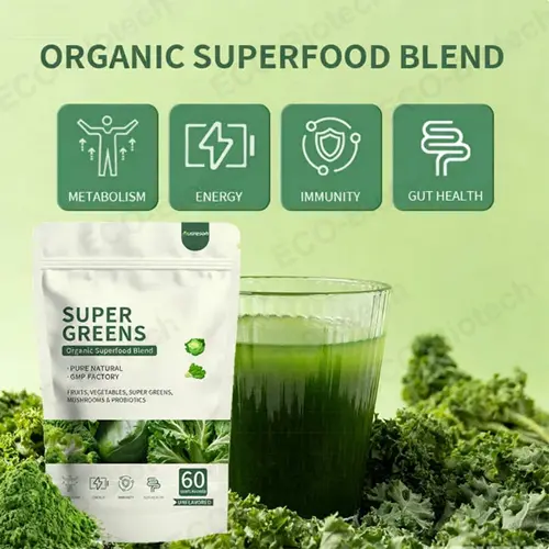 Super Greens Powder for Energy & Immunity | OEM Manufacturer