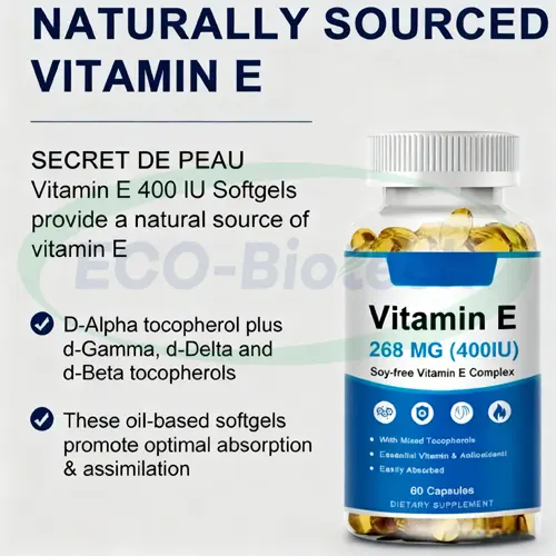 Vitamin E Softgels for Antioxidant & Skin Health | oem Manufacturer