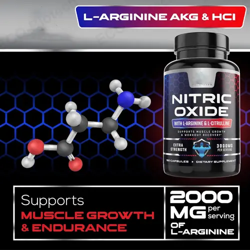 Nitric Oxide capsules: Cardiovascular support supplements