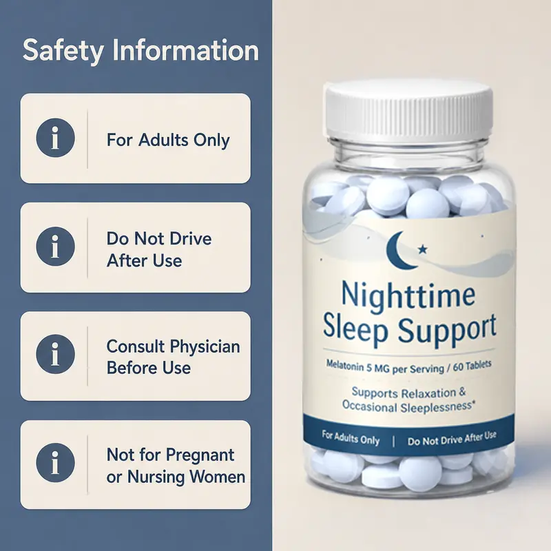 Melatonin Tablets sleep support supplement bulk supplier
