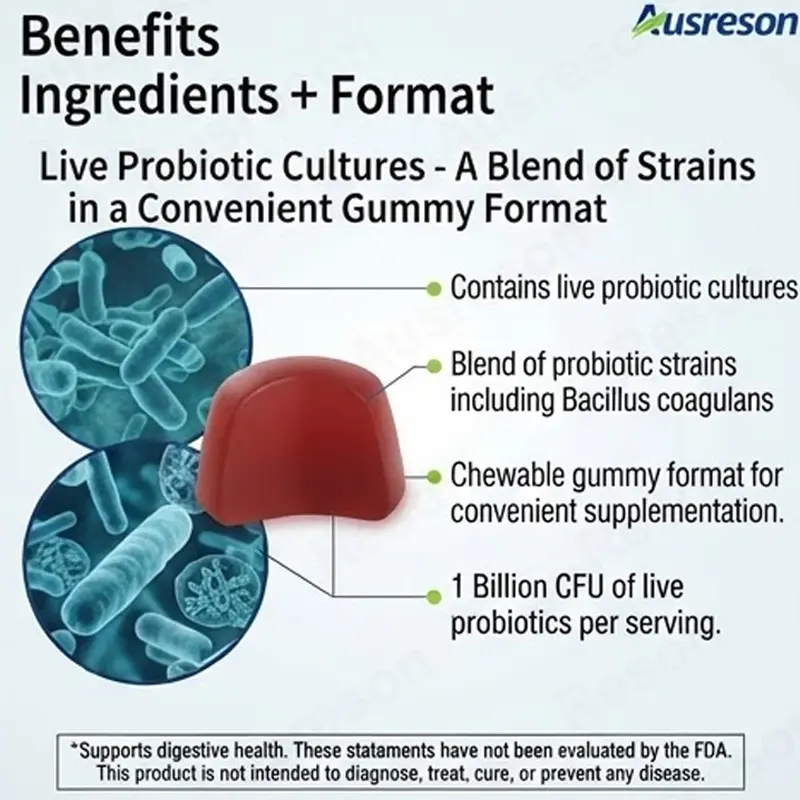 Women's Probiotics Gummies Vaginal pH balance OEM Manufacturer
