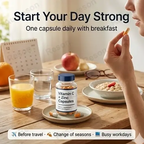 Manufacturer vitamin c & zinc capsules Immune support supplement
