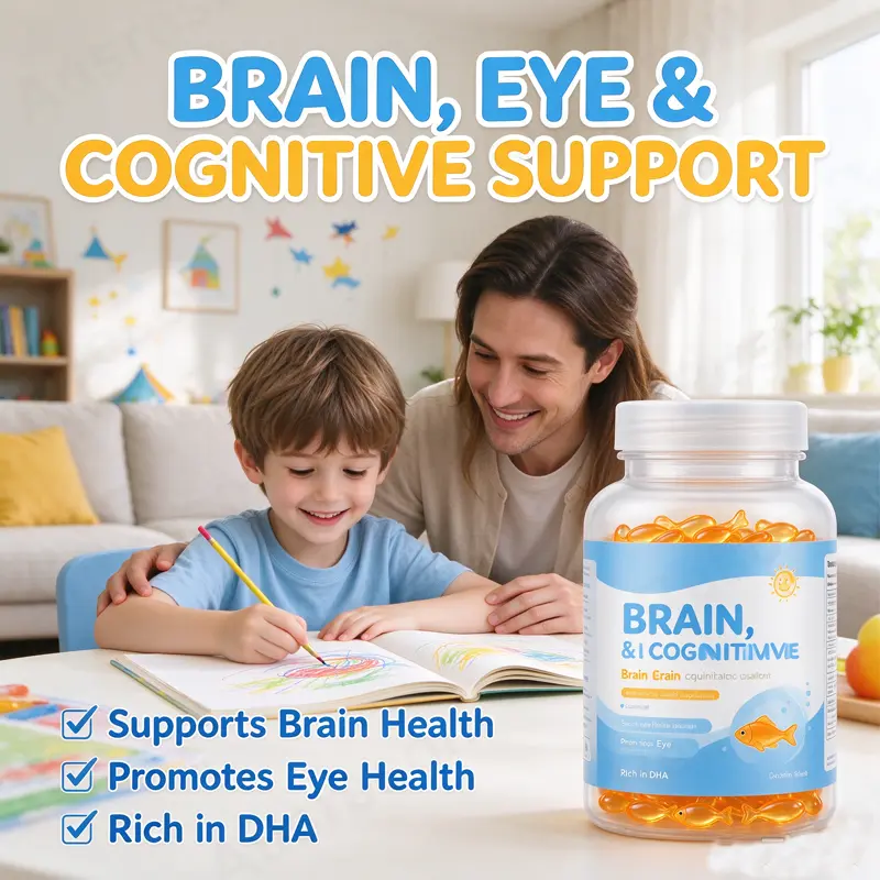 kids omega-3 softgels brain Supplements Manufacturer