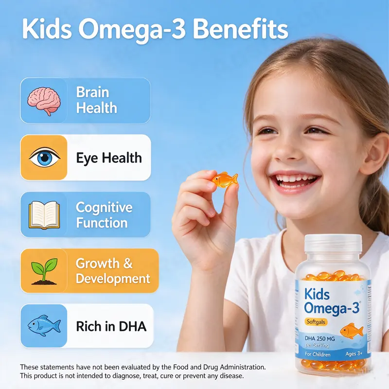 kids omega-3 softgels brain Supplements Manufacturer