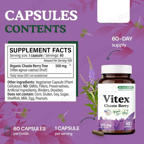 Vitex Chasteberry capsules OEM | hormone balance supplement