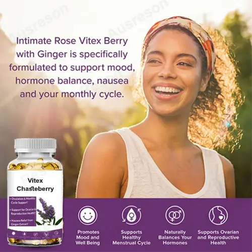 Vitex Berry Softgels for hormonal balance GMP factory | Reson