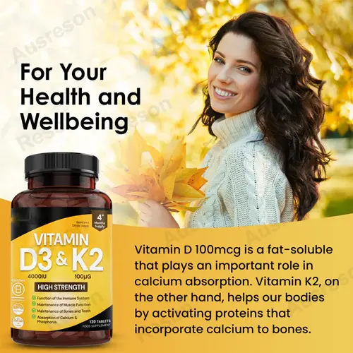 Vitamin D3 + K2 tablets OEM Manufacturer | Reson