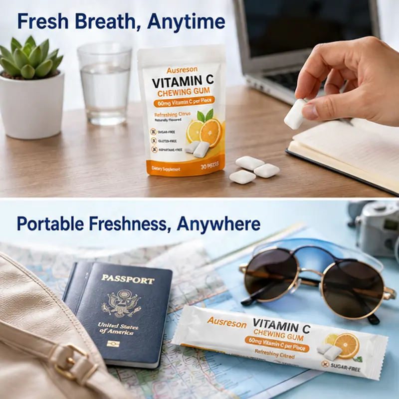 Functional Sugar-free Vitamin C Chewing Gum manufacturer