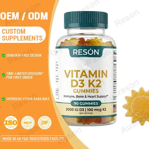 vitamin d3 k2 gummies OEM Bone and heart health gummy | Reson