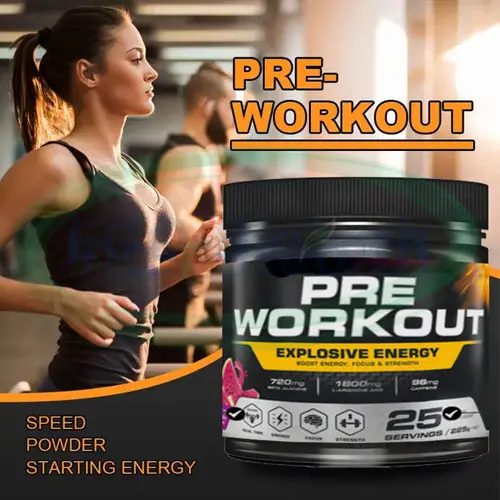 Pre-Workout Powder 300mg Caffeine, Beta-Alanine & L-Citrulline