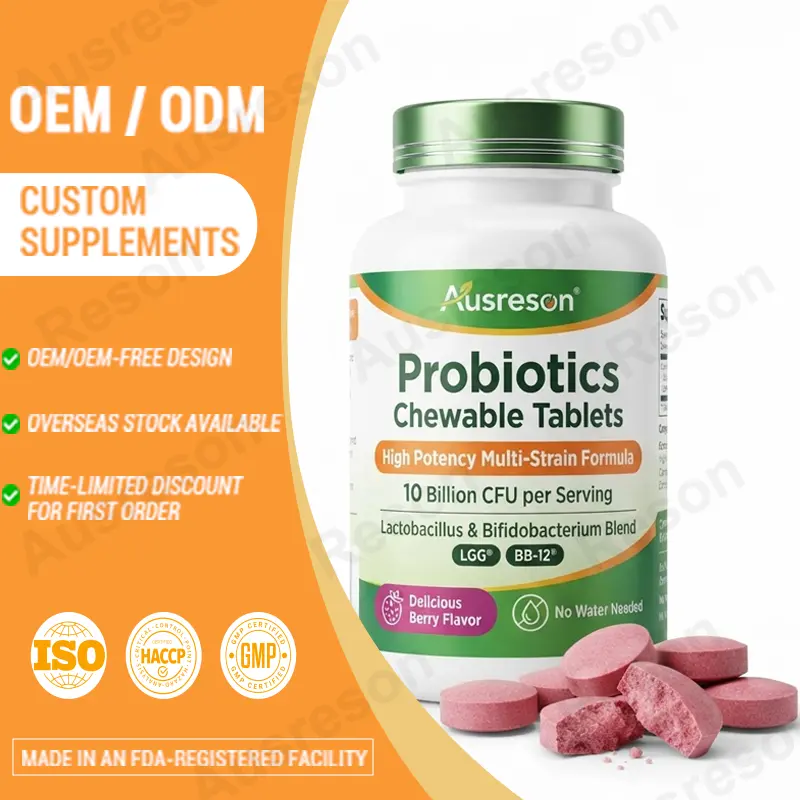 Probiotics Chewable Tablets Gut Health supplement bulk supplier