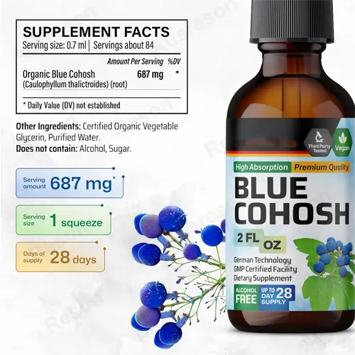 fast-absorbing Blue Cohosh Liquid Extract GMP factory