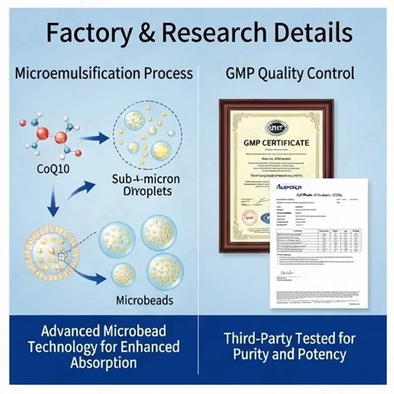 CoQ10 microbead capsules High Bioavailability OEM manufacturer