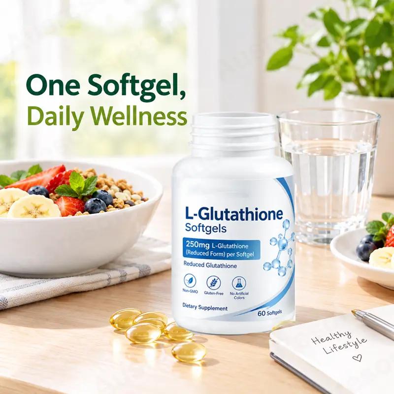 L-Glutathione Softgels high bioavailability oem manufacturer