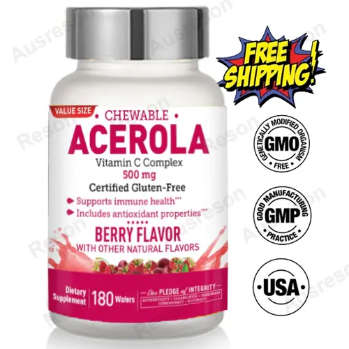 Natural acerola vitamin c chewable tablets 500mg | Reson