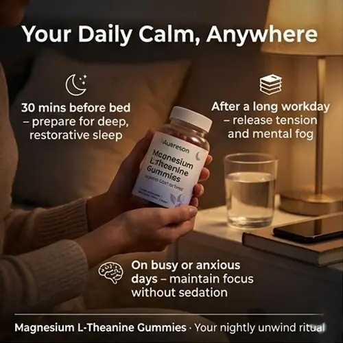 Magnesium L-Theanine gummies for Stress & Calm | Manufacturer Reson