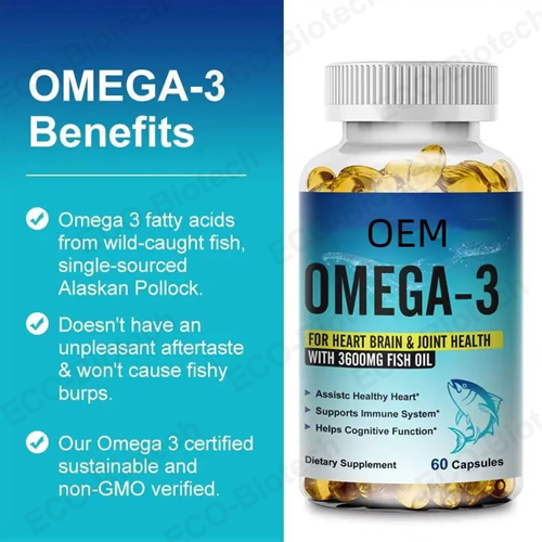 High purity Fish oil Omega-3 softgels with EPA and DHA supplier