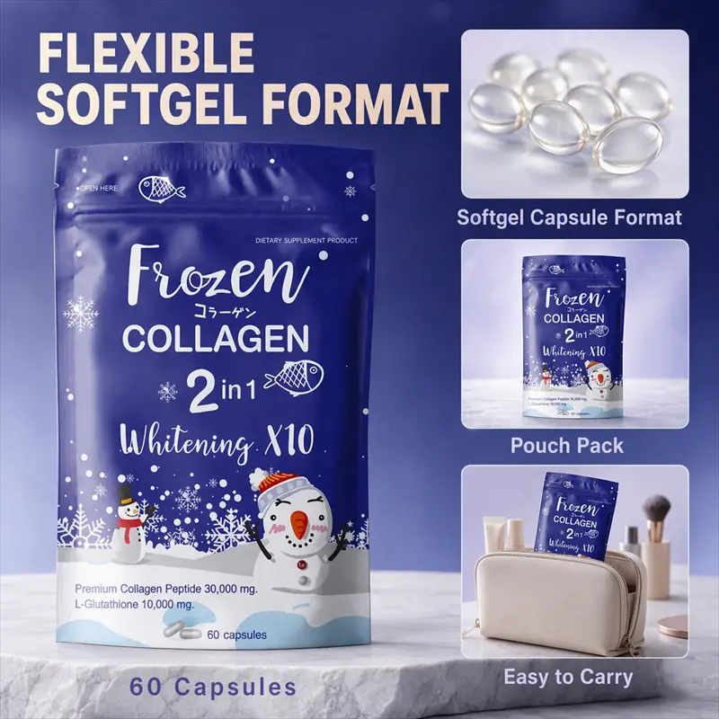 Frozen Collagen Softgel supplement for skin oem supplier