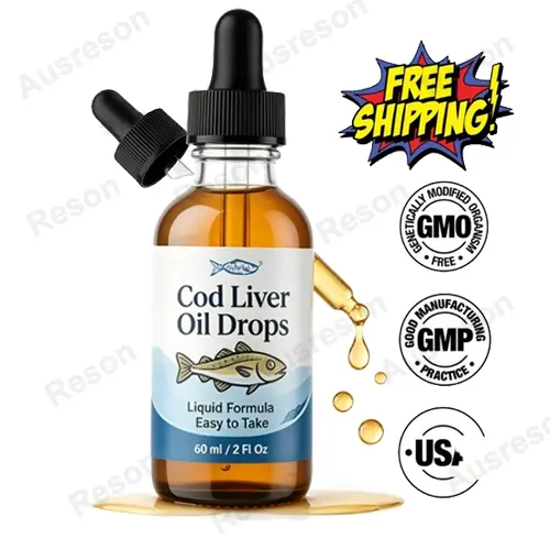 Cod Liver Oil drops liquid for brain health OEM manufacturer