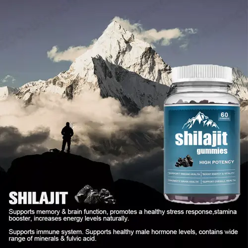 Shilajit Gummies with Fulvic Acid 3000mg | Natural Adaptogen | Reson