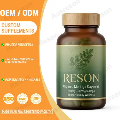 Organic moringa capsules OEM manufacturers