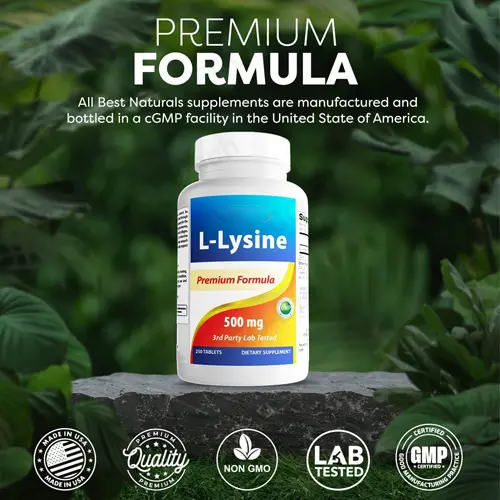 Vegan L-Lysine tablets: Immune Support supplement supplier