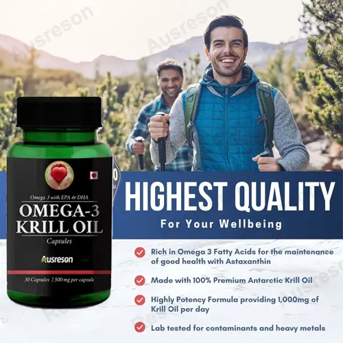 Omega 3 & Antarctic Krill capsules for heart and brain | Reson