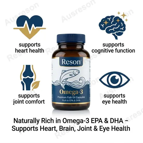 Pure Omega-3 Fish Oil Capsules - High EPA & DHA