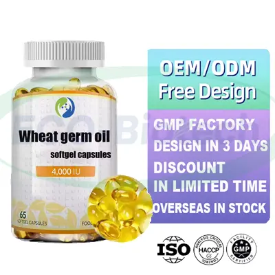 Wheat Germ Oil Softgel Capsule manufacturer Cold Pressed