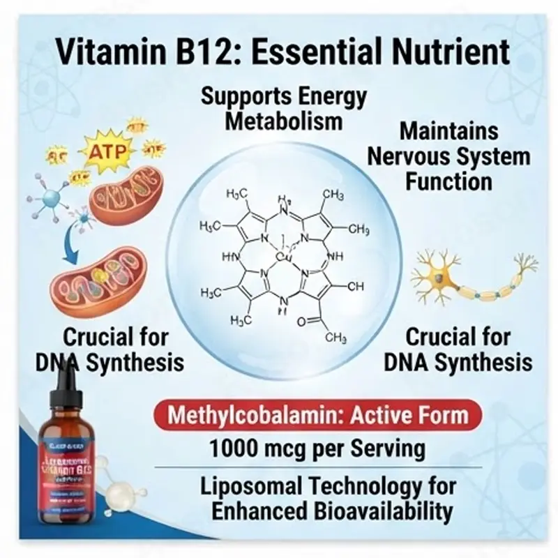 High absorption Liposomal Vitamin B12 liquid drops OEM Manufacturer