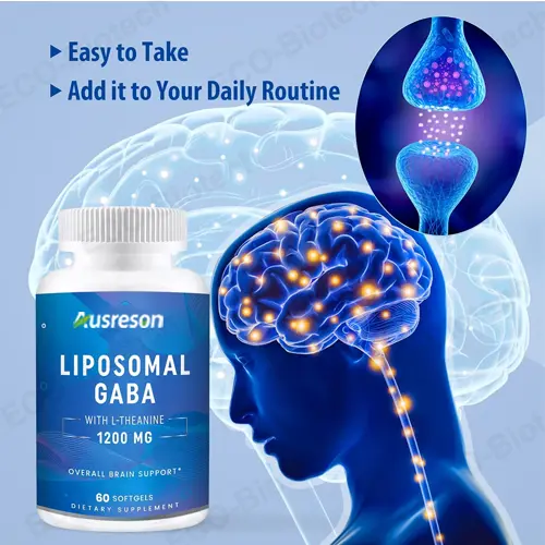 Liposomal GABA capsules for stress and anxiety relief