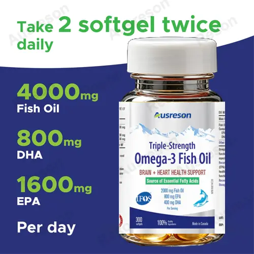 bulk Triple-Strength Omega-3 Fish Oil softgels manufacturer