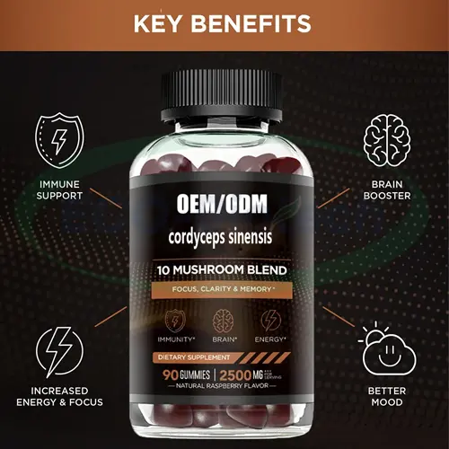 cordyceps sinensis Gummies for Focus and Energy Manufacturer