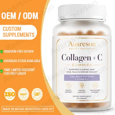 Collagen with Vitamin C & Zinc Gummies high Bioavailability supply
