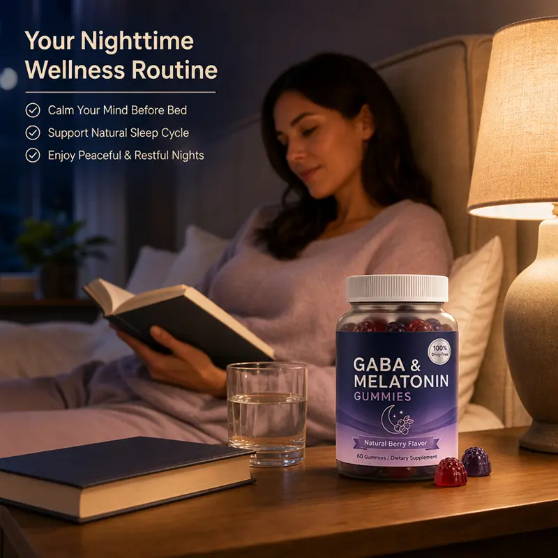 GABA + Melatonin gummies deep sleep supplement bulk supplier
