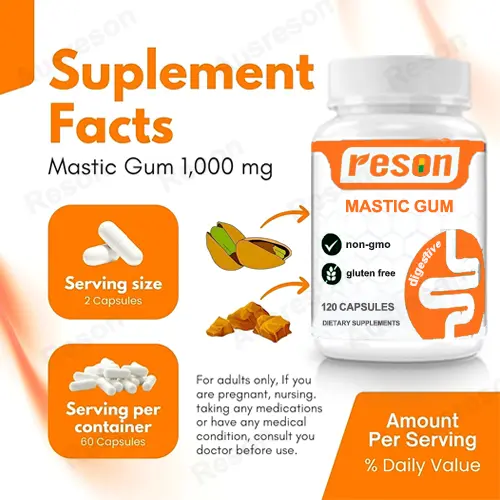 Non-GMO Mastic Gum Capsules GMP factory | Reson