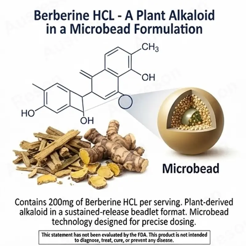 High absorption Berberine microbead capsules metabolic health supplier