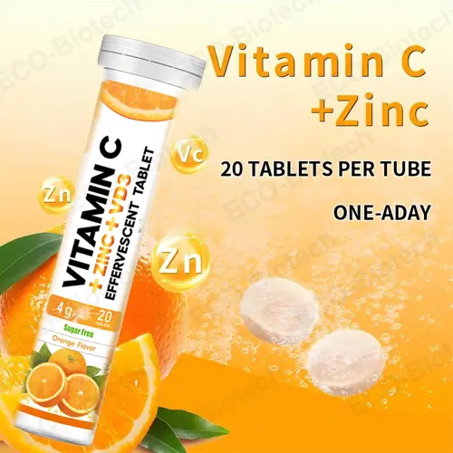 Vitamin C zinc effervescent tablets OEM manufacturers | Reson