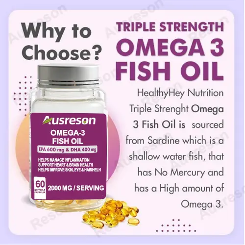 Omega-3 Fish Oil softgels High EPA & DHA | Reson