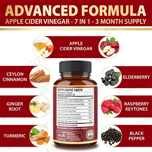 Apple Cider Vinegar Capsules for blood sugar support | Reson